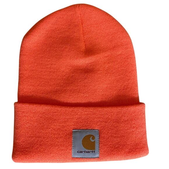 Carhartt Men's Knit Beanie OS Orange Tan NEW - Picture 4 of 4